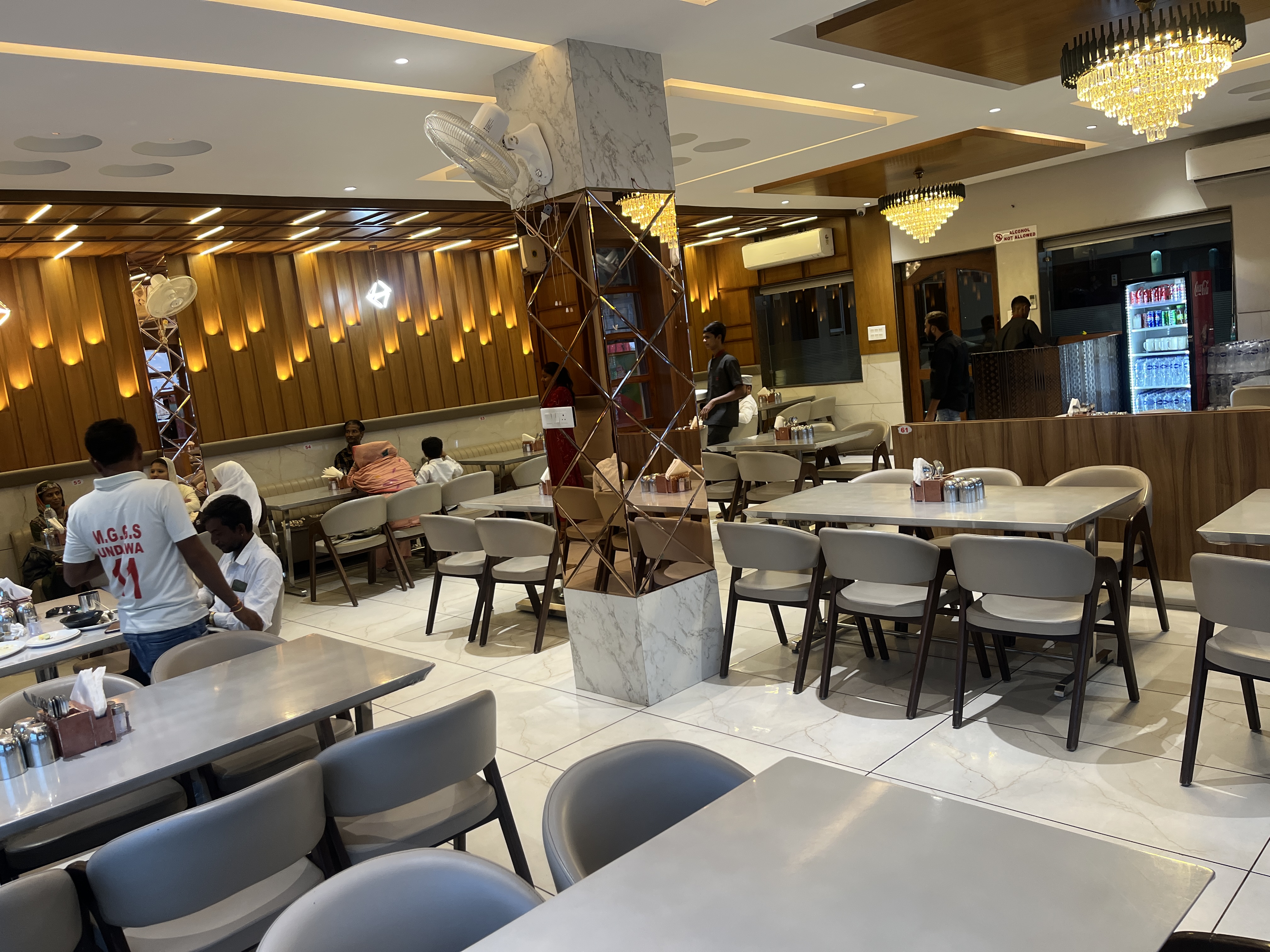 Vegetarian dishes served at Hotel Green Plaza